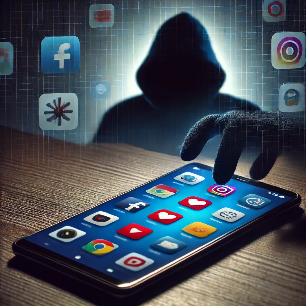 Image showing mysterious figure representing spyware